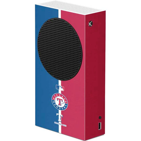 MLB Texas Rangers Split Xbox Series S Console Skin